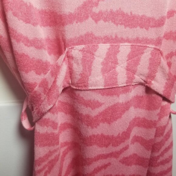 Comfort Code Cuddi Duds Sweet & Sassy Couquette Women's Rose Zebra Robe Sz XL - Picture 6 of 7